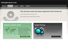 Tablet Screenshot of debugbrowser.com